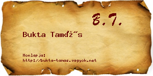 Bukta Tamás névjegykártya