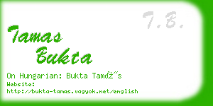 tamas bukta business card